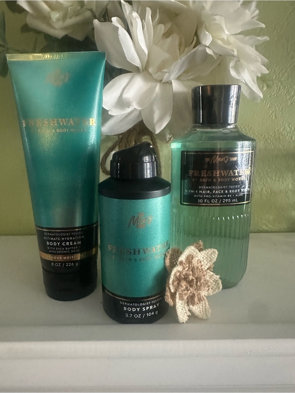 Bath & Body Works Freshwater Bath & Body Set — Teal